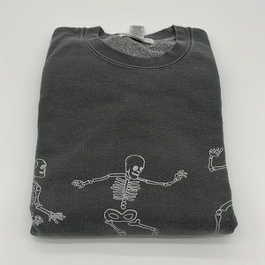 Urban Outfitters Project Social Skeleton Skateboard Crewneck